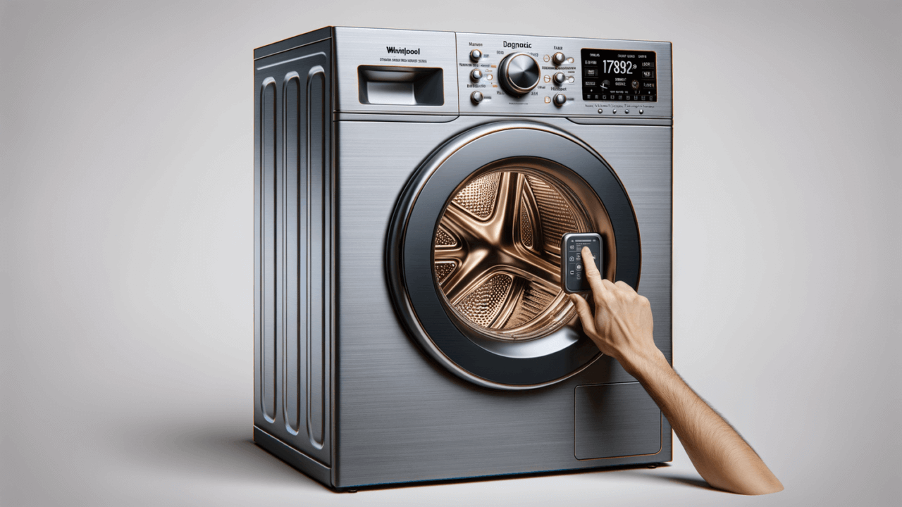 how to put a whirlpool front load washer into diagnostic mode